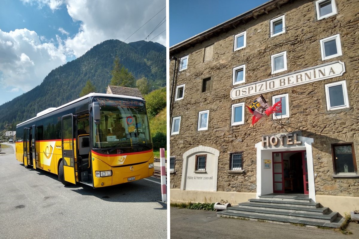 Postal Bus Palm Express Journey Bernina Hospiz