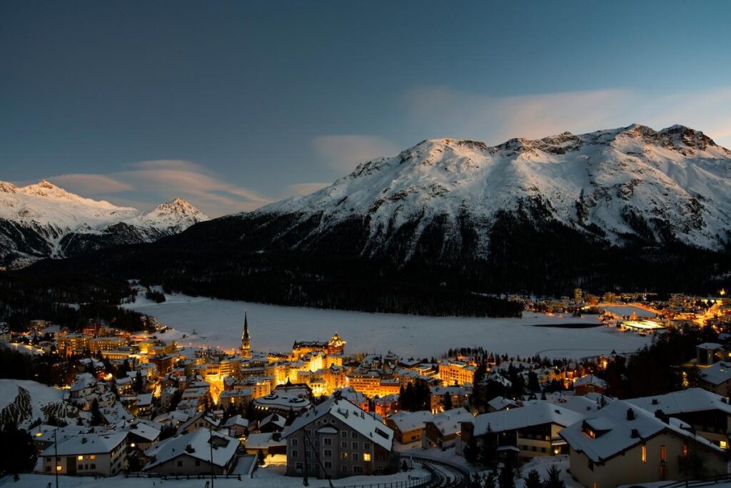 St.Moritz view.