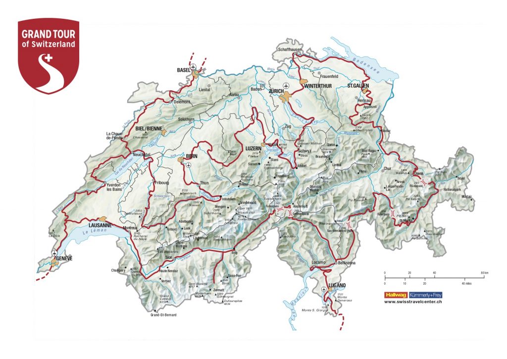 grand tour of switzerland tourist map