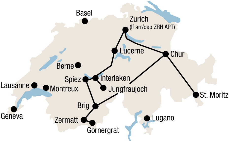 Switzerland Train Tours Swiss Rail Tickets Magic Switzerland