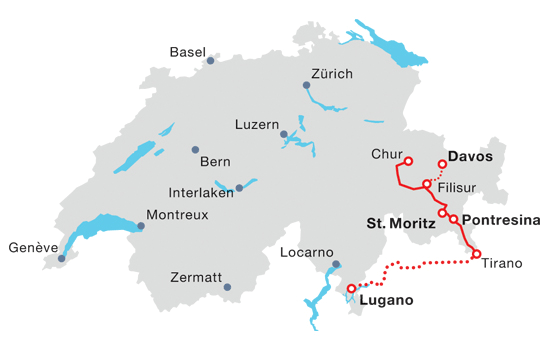Switzerland Train Tickets - Bernina Express Train in Switzerland