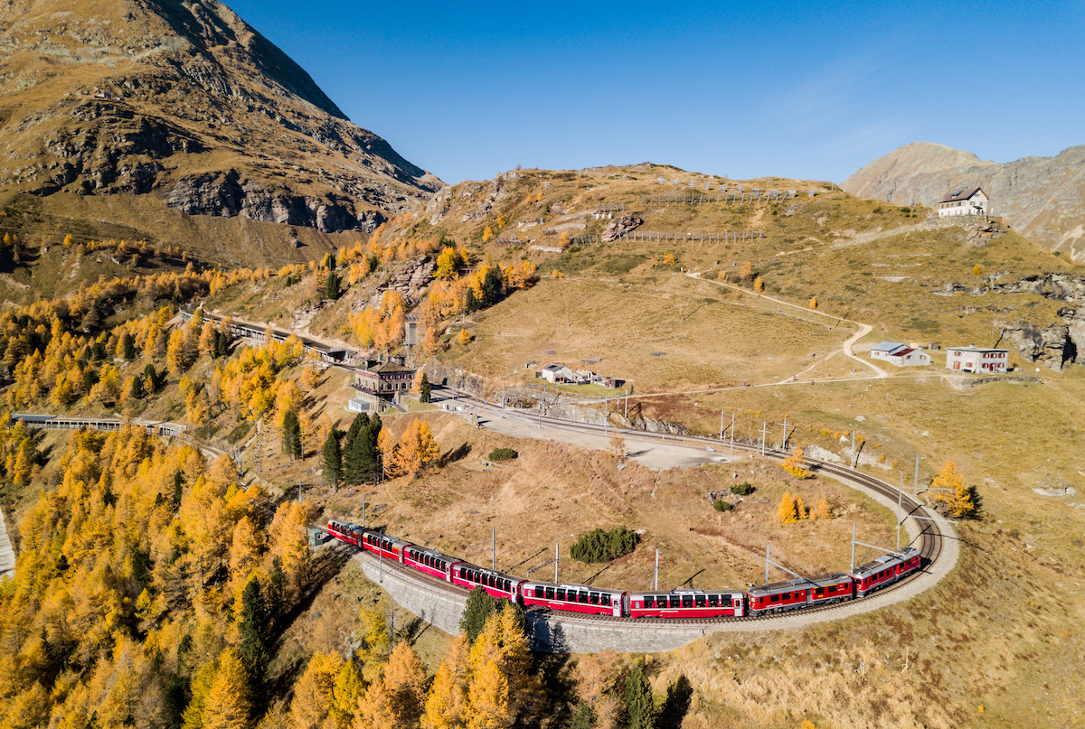 Switzerland Train Tickets Bernina Express Train in Switzerland